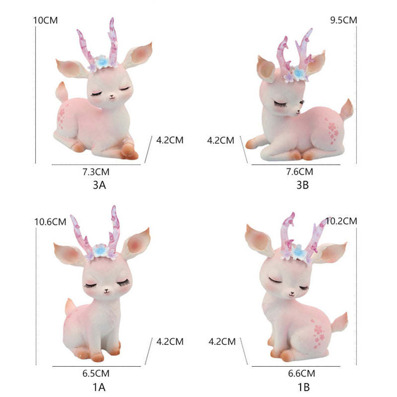 Kawaii Fawn Ornament - Floral Fawna