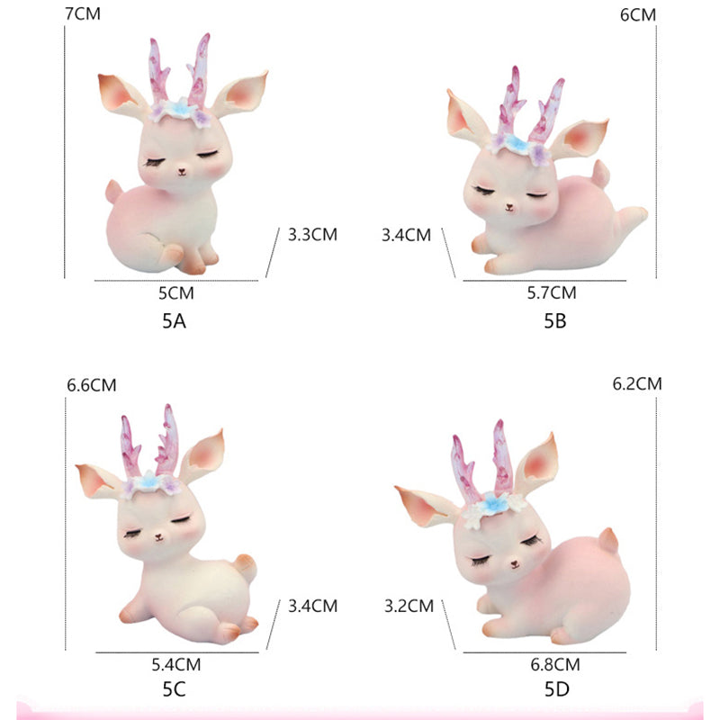 Kawaii Fawn Ornament - Floral Fawna