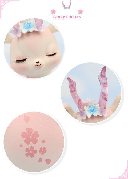 Kawaii Fawn Ornament - Floral Fawna