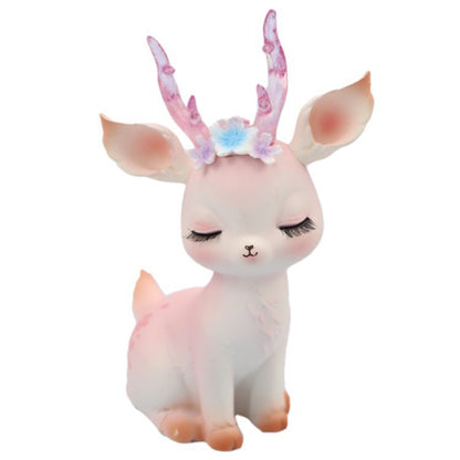 Kawaii Fawn Ornament - Floral Fawna