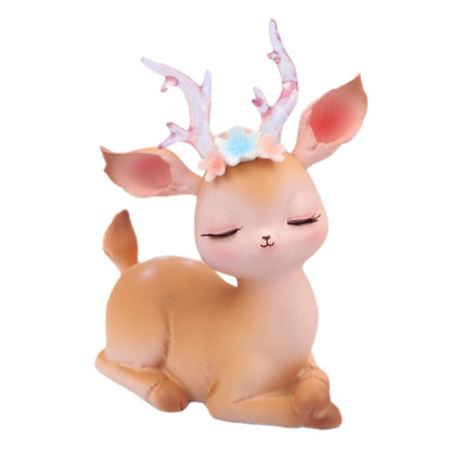 Kawaii Fawn Ornament - Floral Fawna