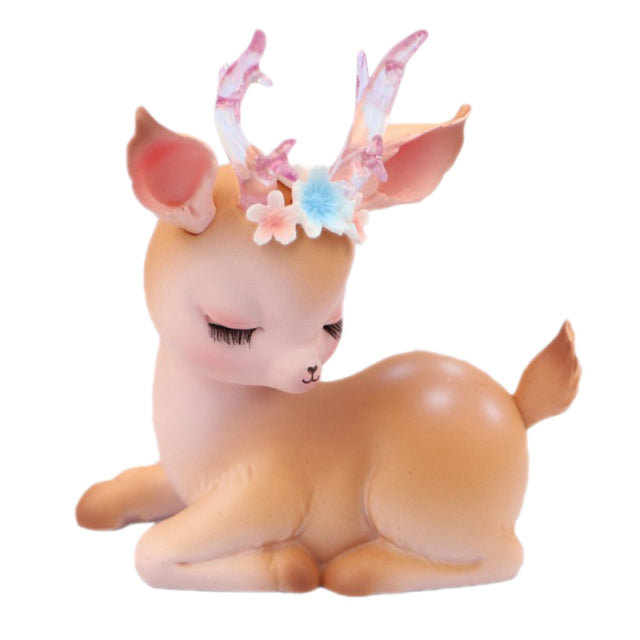 Kawaii Fawn Ornament - Floral Fawna