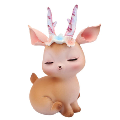 Kawaii Fawn Ornament - Floral Fawna