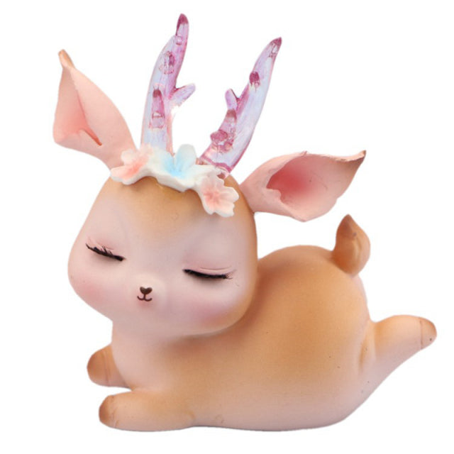 Kawaii Fawn Ornament - Floral Fawna