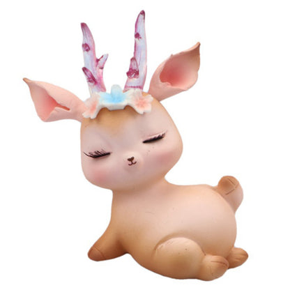 Kawaii Fawn Ornament - Floral Fawna