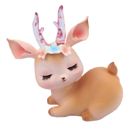 Kawaii Fawn Ornament - Floral Fawna