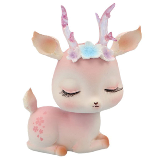 Kawaii Fawn Ornament - Floral Fawna