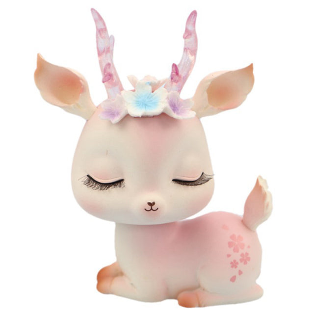 Kawaii Fawn Ornament - Floral Fawna