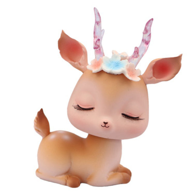 Kawaii Fawn Ornament - Floral Fawna