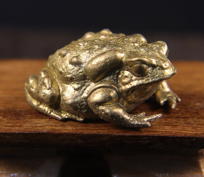 Copper Toad Ornament - Floral Fawna