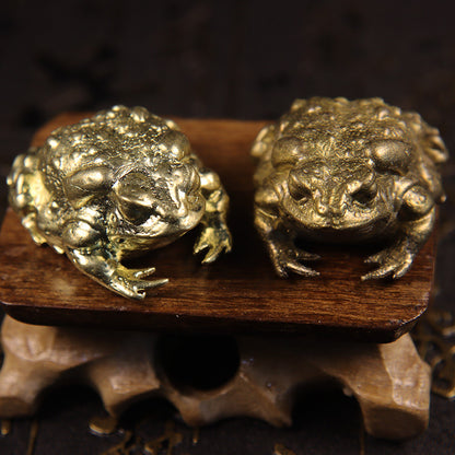 Copper Toad Ornament - Floral Fawna