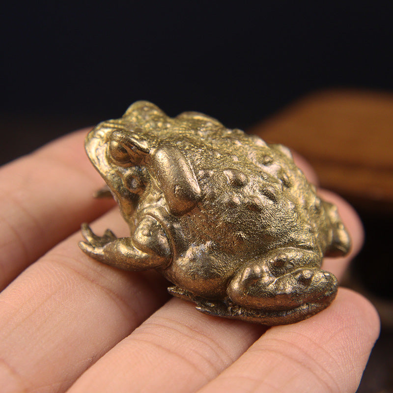 Copper Toad Ornament - Floral Fawna