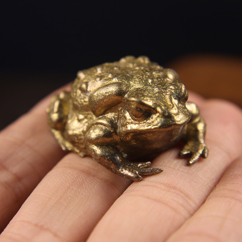 Copper Toad Ornament - Floral Fawna