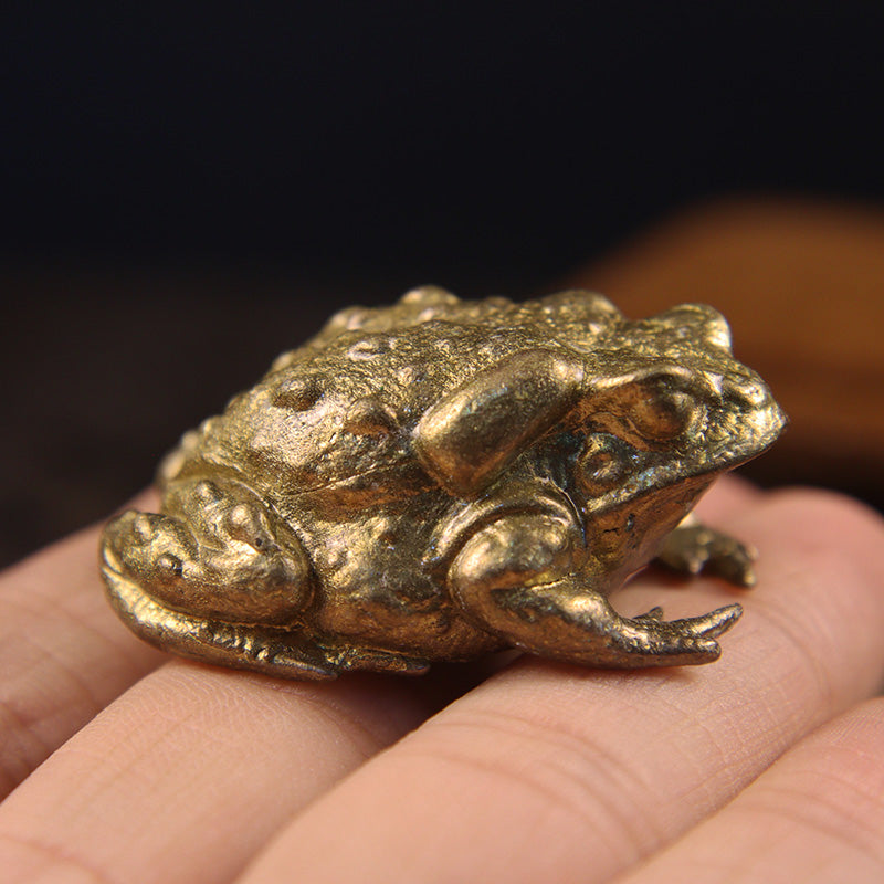 Copper Toad Ornament - Floral Fawna