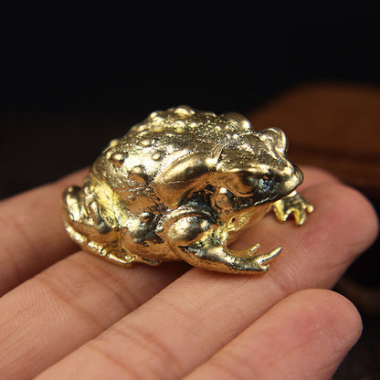 Copper Toad Ornament - Floral Fawna