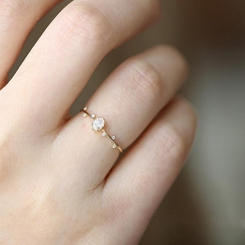 The Little Crystal Twig Ring - Floral Fawna