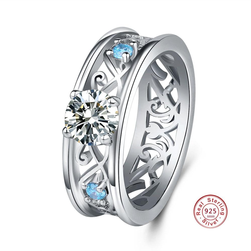 Blue Fantasy World Ring - Floral Fawna