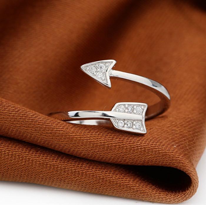 Crystal Arrow Wrap Ring - Floral Fawna