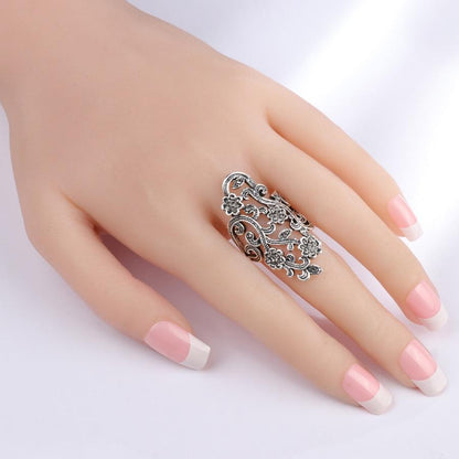 Crystal Flower Vines Ring - Floral Fawna