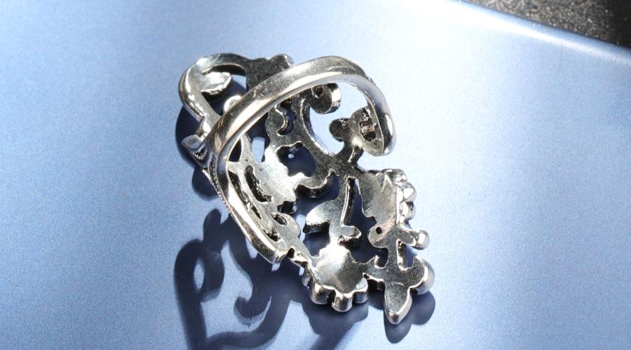 Crystal Flower Vines Ring - Floral Fawna