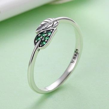 Dancing Leaves Sterling Silver Ring - Floral Fawna