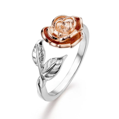 Delicate Rose Wrap Ring - Floral Fawna