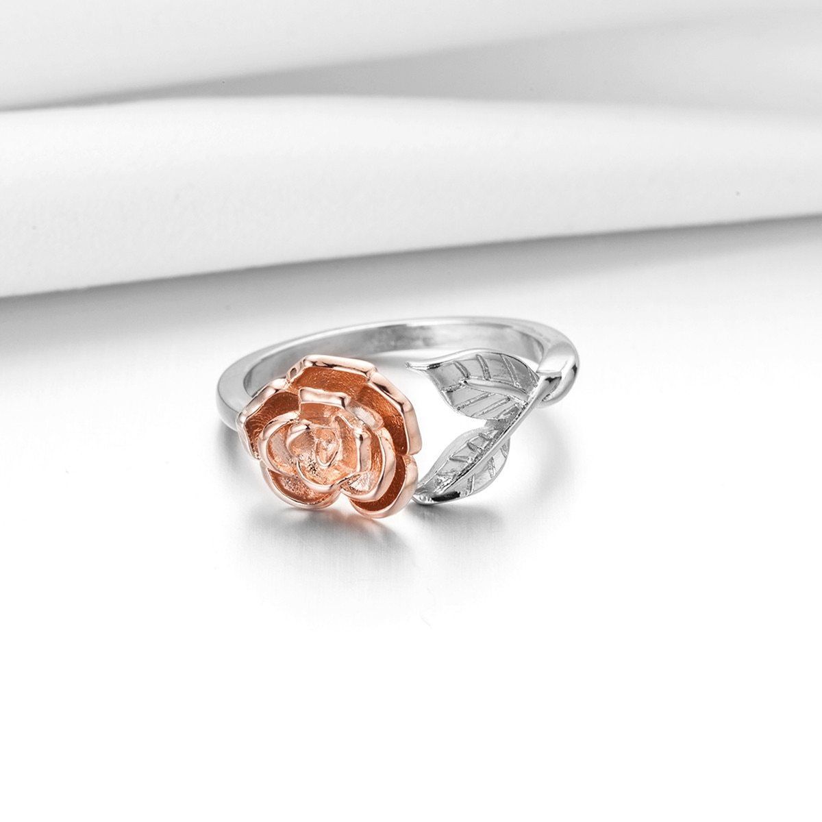 Delicate Rose Wrap Ring - Floral Fawna