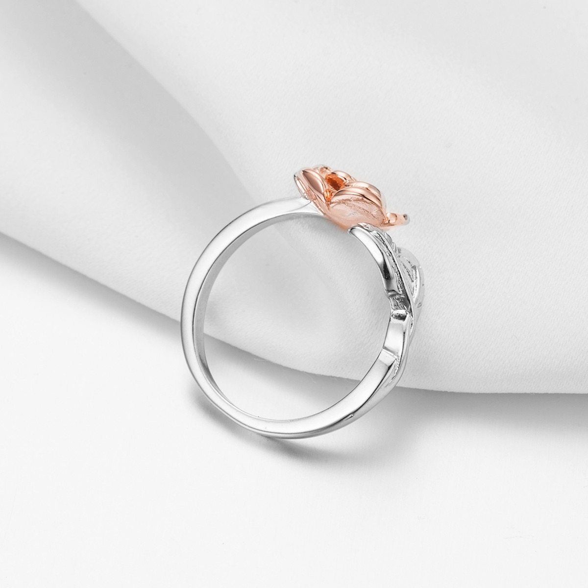 Delicate Rose Wrap Ring - Floral Fawna