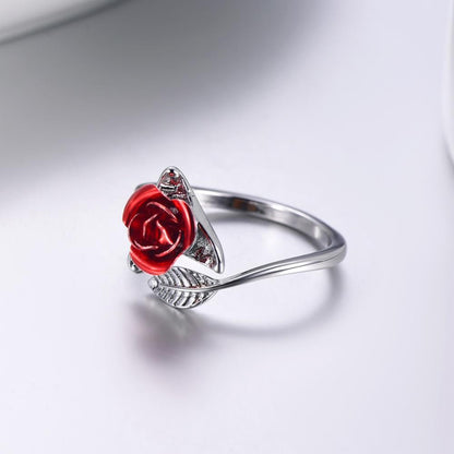 Enchanted Rose Wrap Ring - Floral Fawna