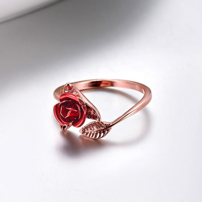 Enchanted Rose Wrap Ring - Floral Fawna