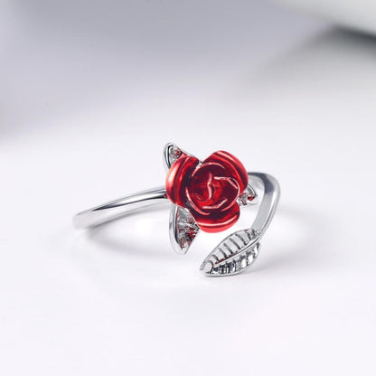 Enchanted Rose Wrap Ring - Floral Fawna