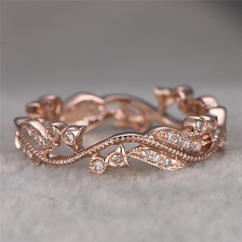 Enchanted Vines Rose Gold Ring - Floral Fawna