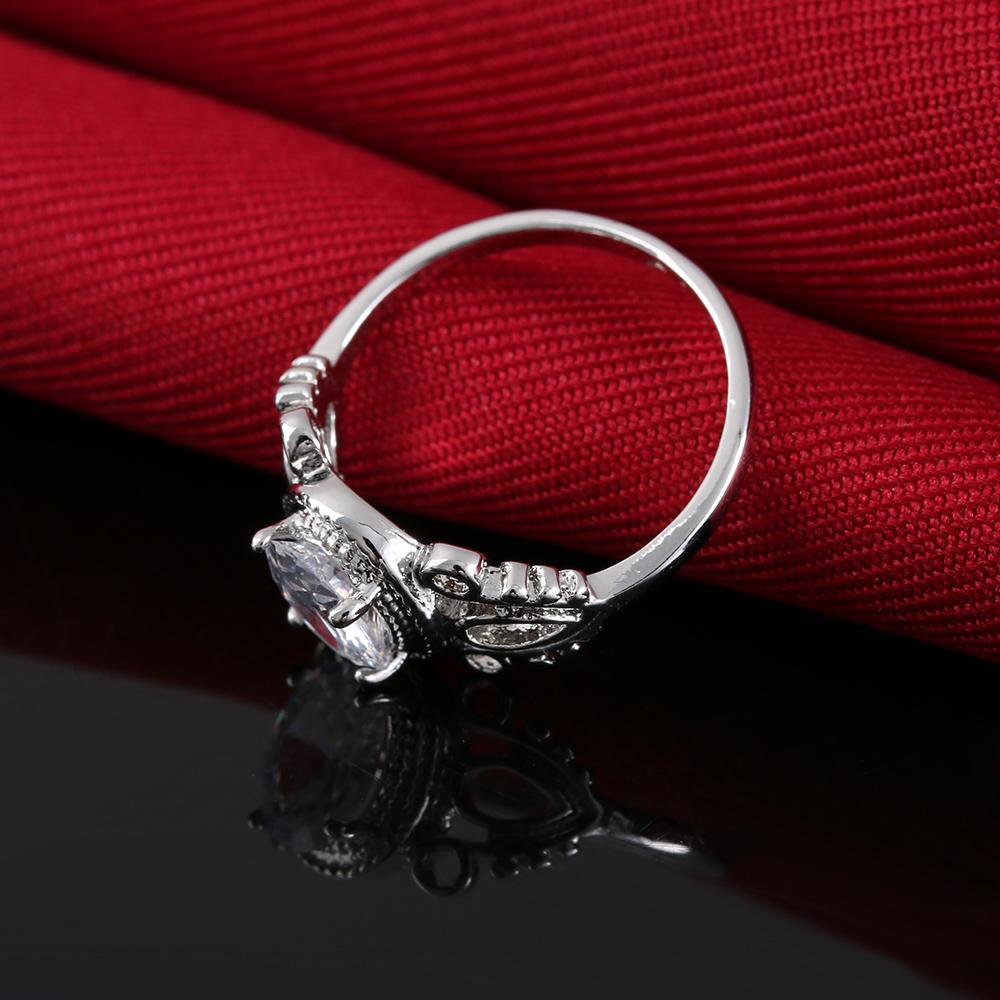 Exquisite Princess Crystal Ring - Floral Fawna