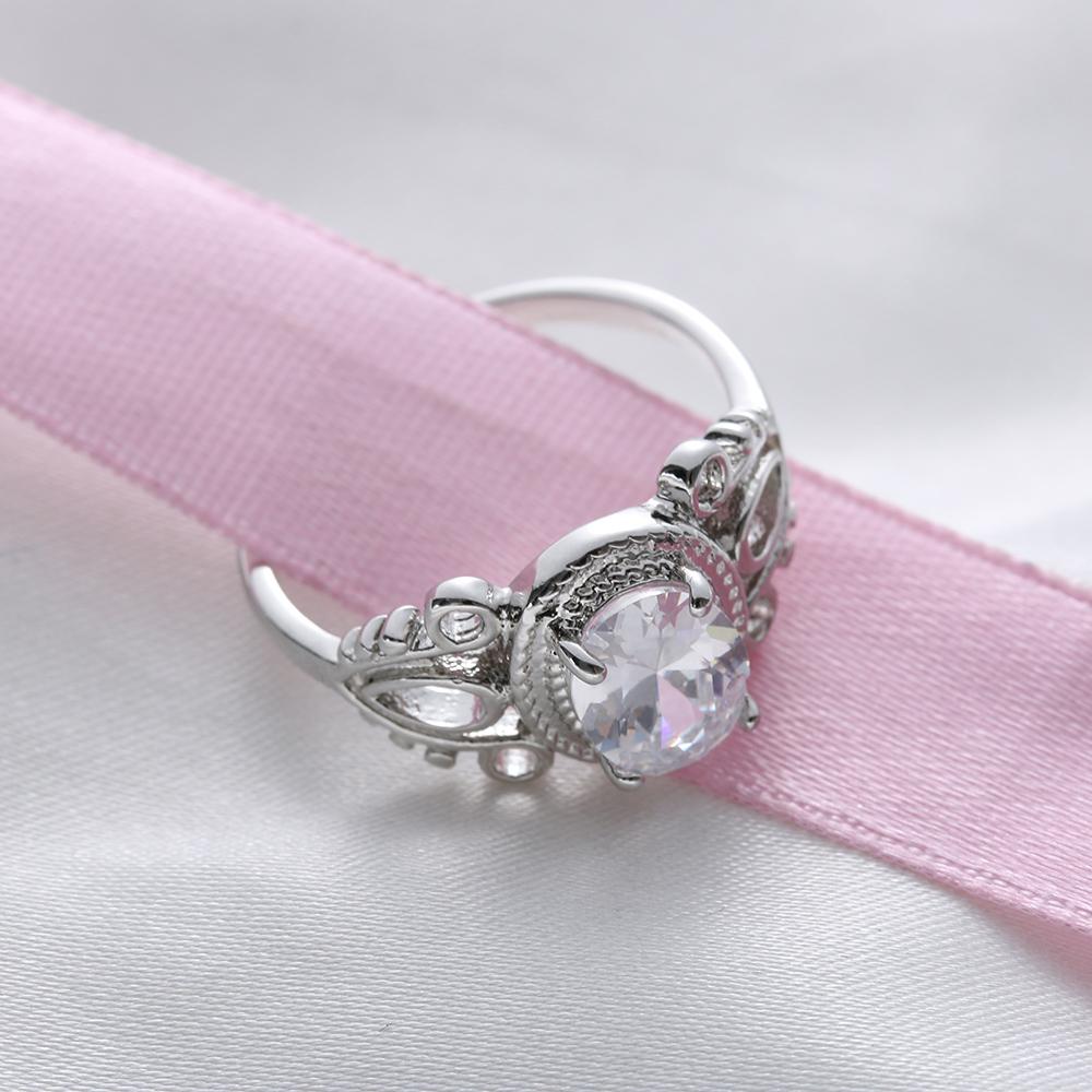 Exquisite Princess Crystal Ring - Floral Fawna