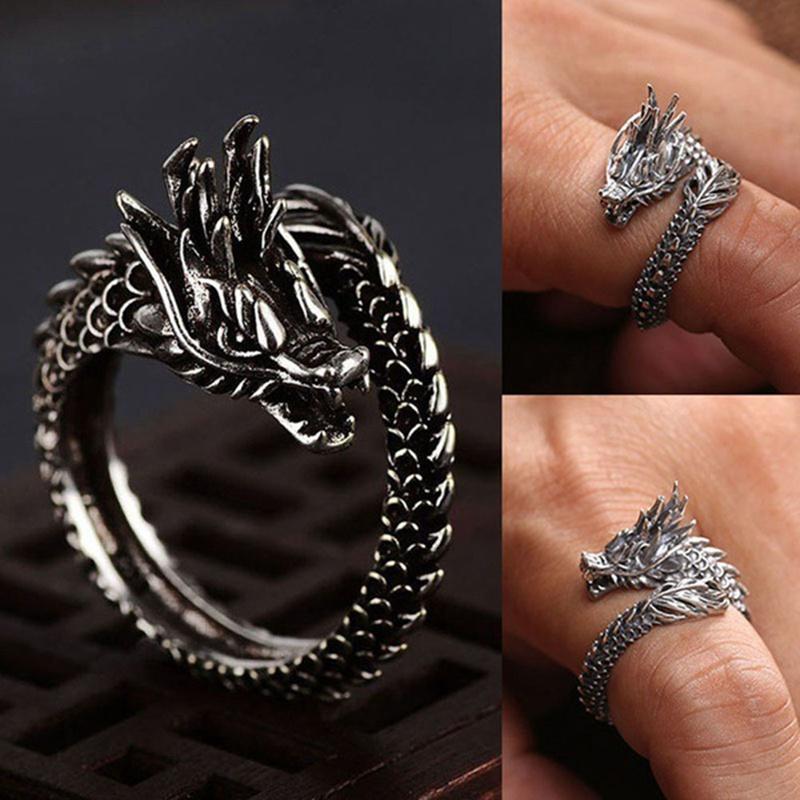 Fierce Dragon Wrap Ring - Floral Fawna