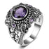 Flower Purple Amethyst Ring - Floral Fawna