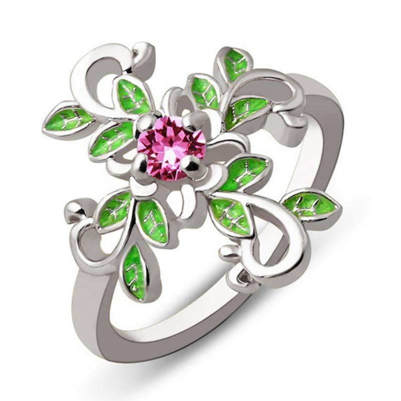 Forest Goddess Cross Ring - Floral Fawna