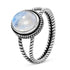 Geometric Beauty Moonstone Ring - Floral Fawna