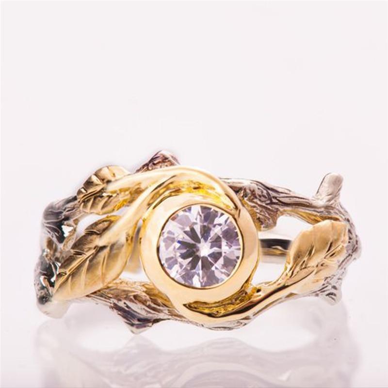 Golden Forest Goddess Ring Set - Floral Fawna