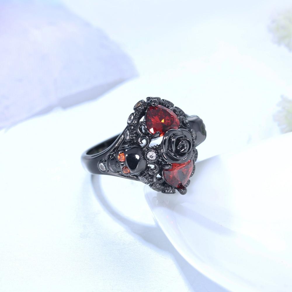 Gothic Beauty Rose Ring - Floral Fawna