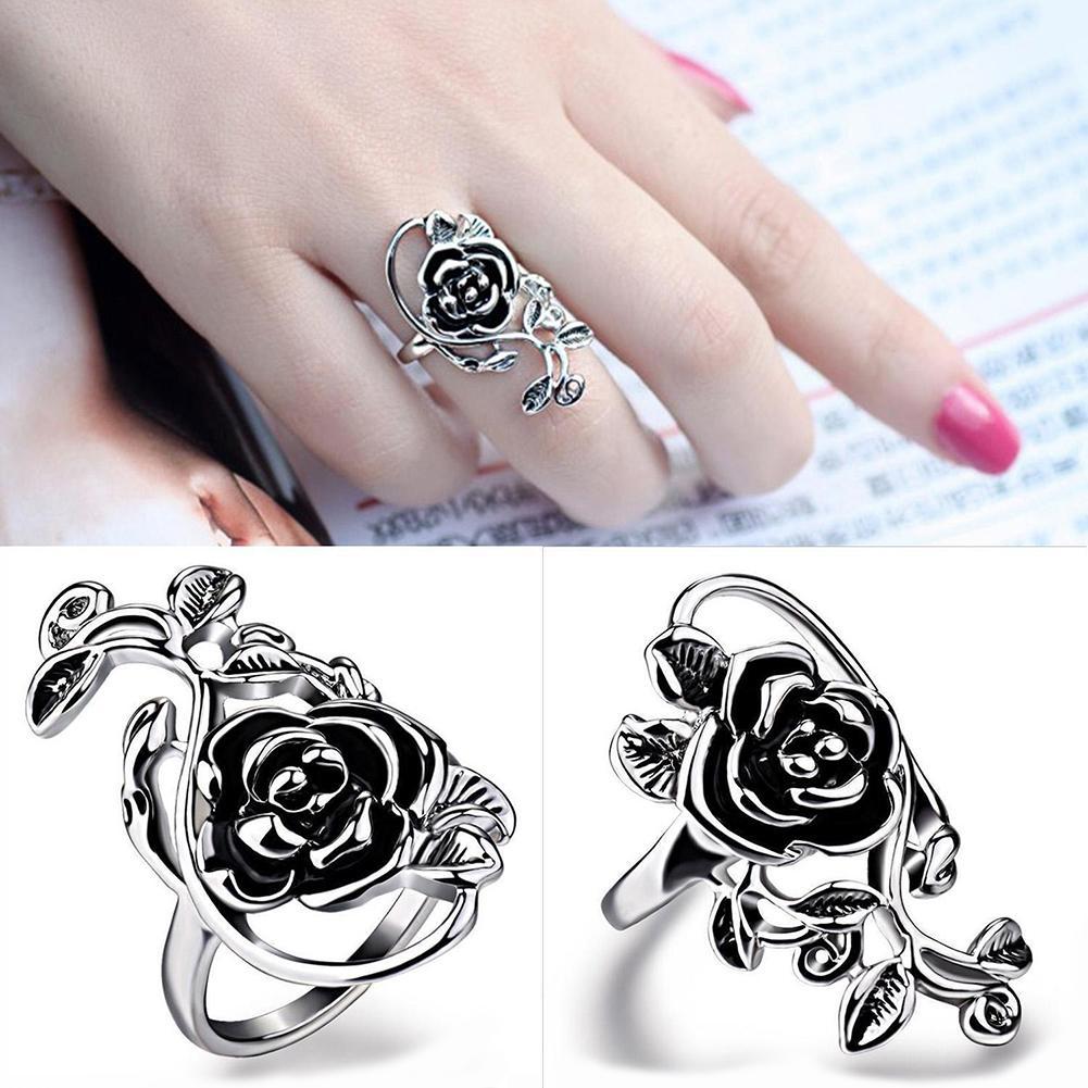 Gothic Style Rose Ring - Floral Fawna