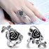 Gothic Style Rose Ring - Floral Fawna