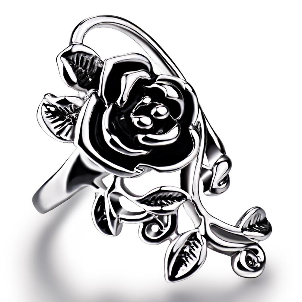 Gothic Style Rose Ring - Floral Fawna