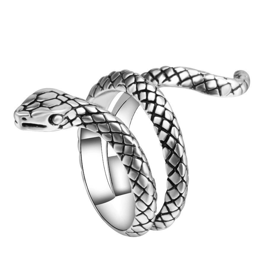 Gothic Style Snake Wrap Ring - Floral Fawna