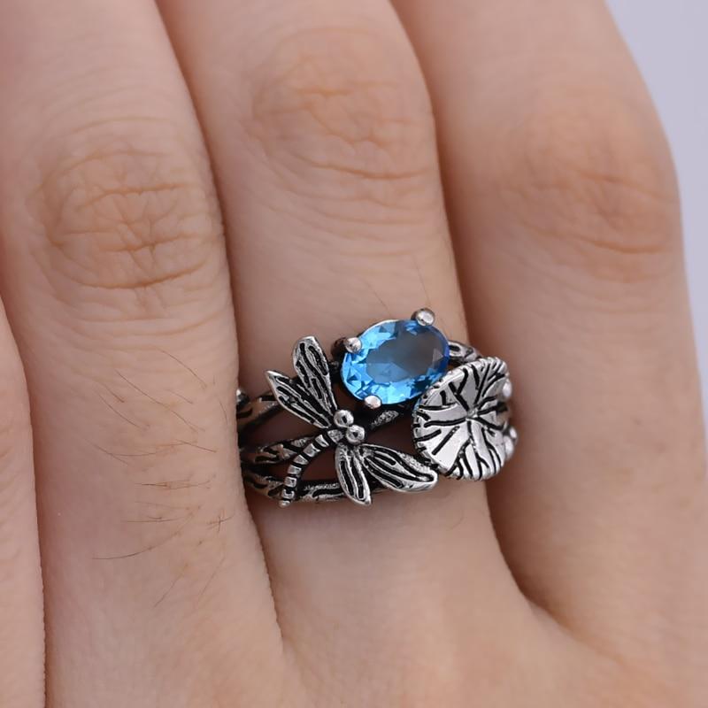 Lotus Leaf Dragonfly Ring - Floral Fawna