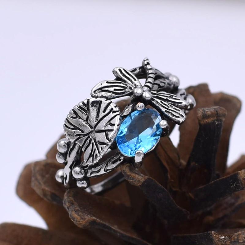 Lotus Leaf Dragonfly Ring - Floral Fawna