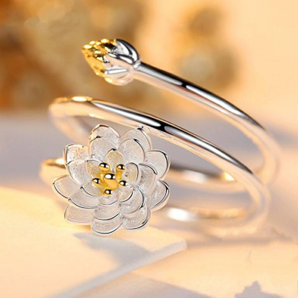 Lotus Wrap Ring - Floral Fawna