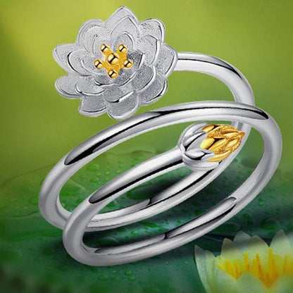 Lotus Wrap Ring - Floral Fawna