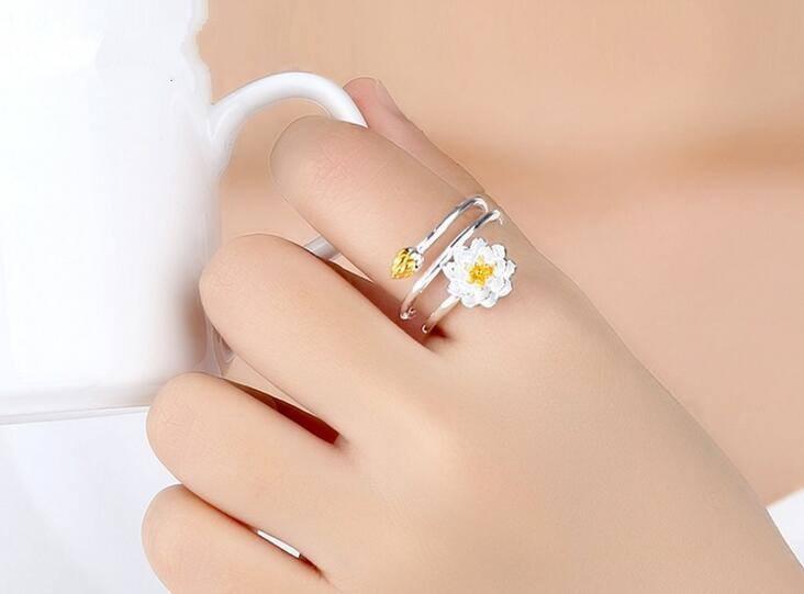 Lotus Wrap Ring - Floral Fawna