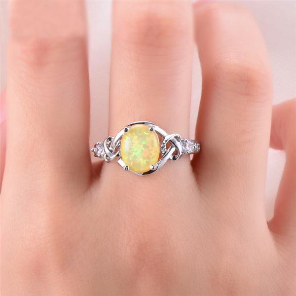 Magical Fire Opal Ring - Floral Fawna